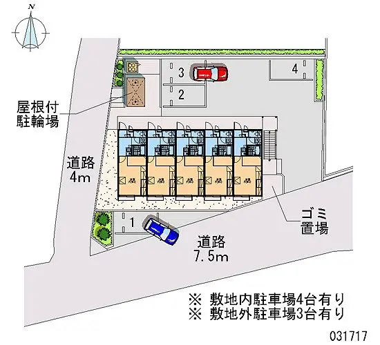 ★手数料０円★宇都宮市上戸祭町　月極駐車場（LP）